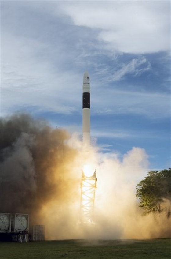 In its new budget, the Obama administration proposes spending billions of dollars to encourage private companies such as Space X, whose Falcon 1 rocket is shown here at liftoff, to build, launch and operate spacecraft for NASA and others.